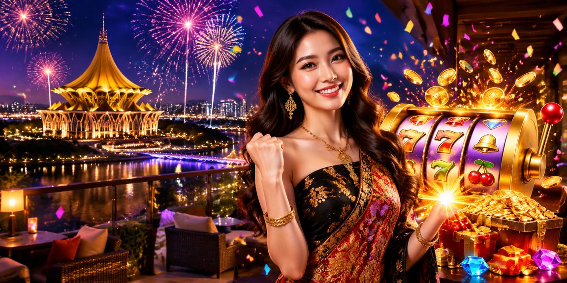 Mesin slot dengan tema Malaysia di Sarawak